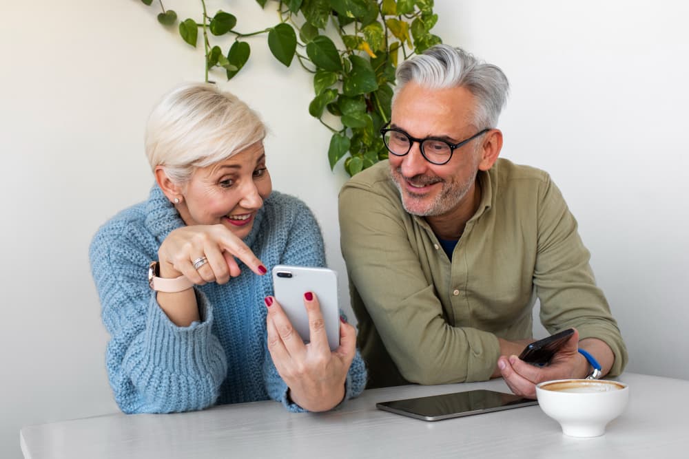 Senior Patients on a phone